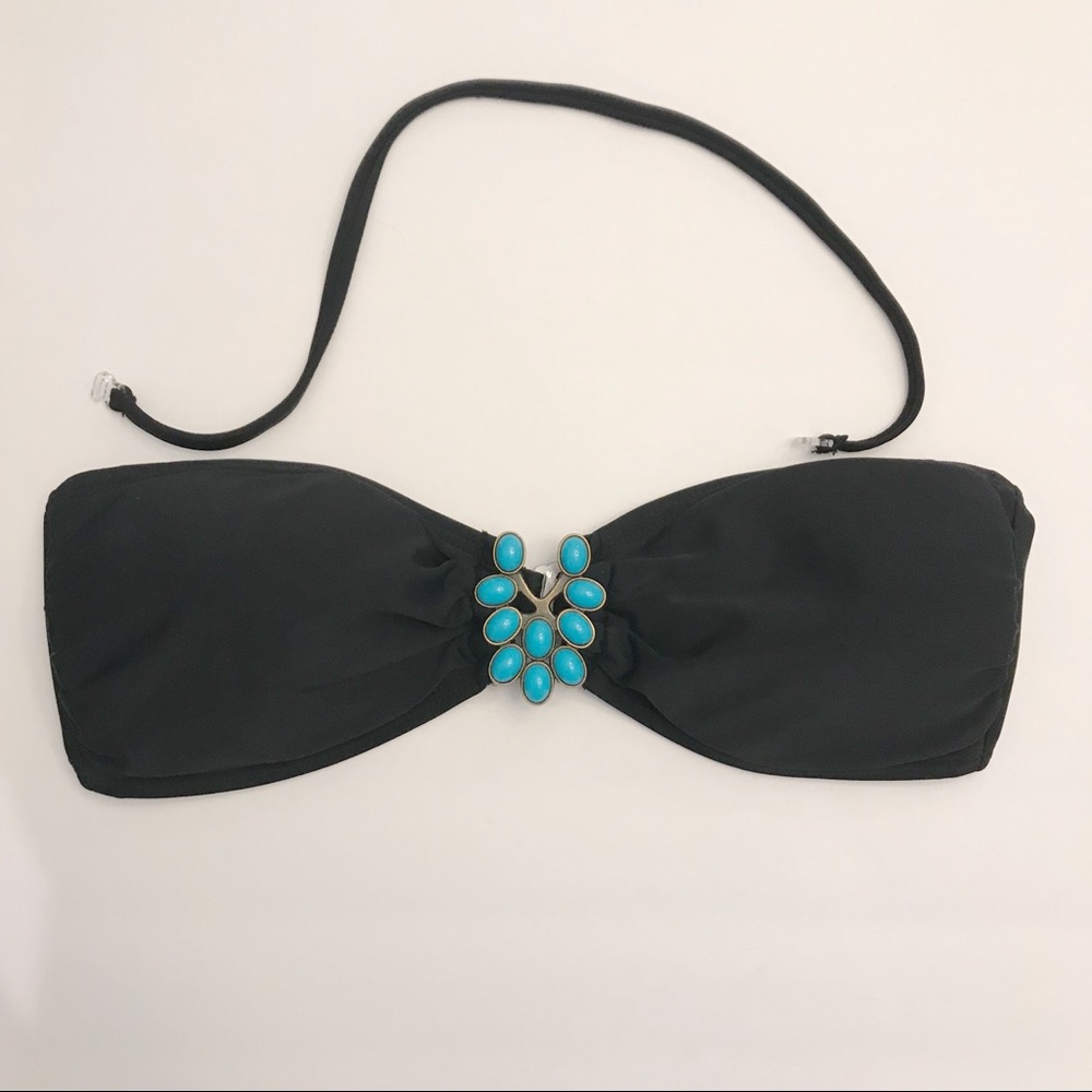 Bandeau swim bikini top